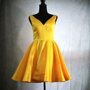 Yellow Short Formal Dress S/2